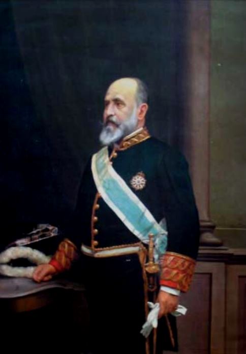 Retrato de don Manuel de Eguilior y Llaguno firmado por Ángel Quintana en 1896